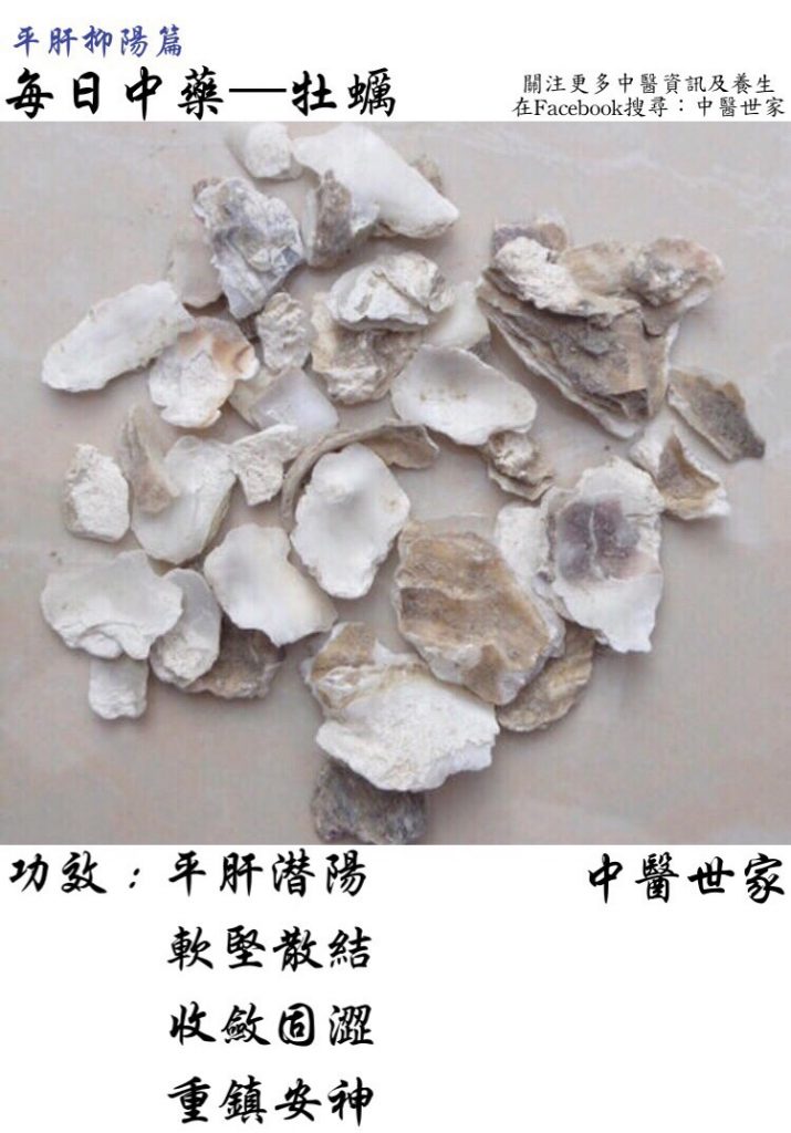 牡蛎中药的功效与作用